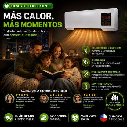 Edición ltda. NOVAHEAT™ | Calefactor Inteligente de Pared 2 en 1