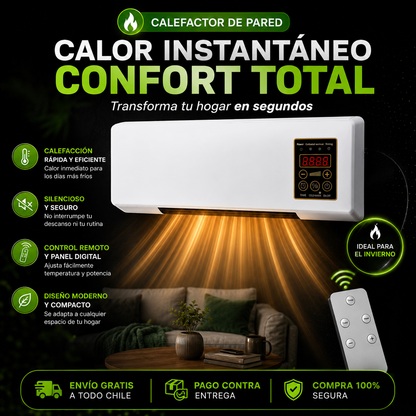 Edición ltda. NOVAHEAT™ | Calefactor Inteligente de Pared 2 en 1