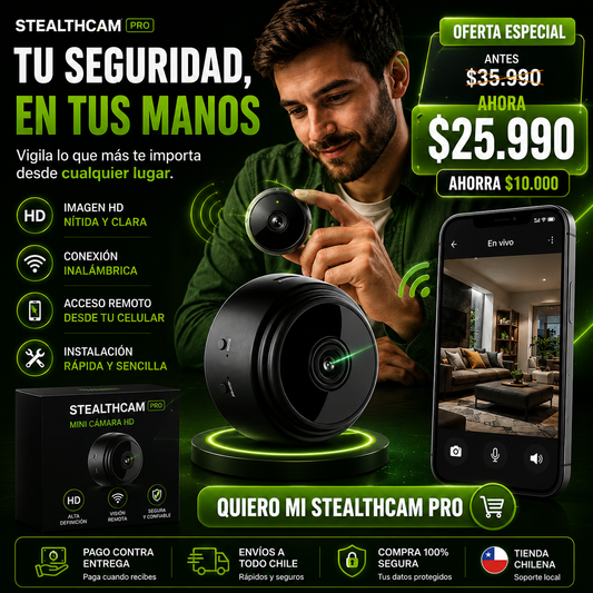 StealthCam Pro™ – Protege lo que más importa.
